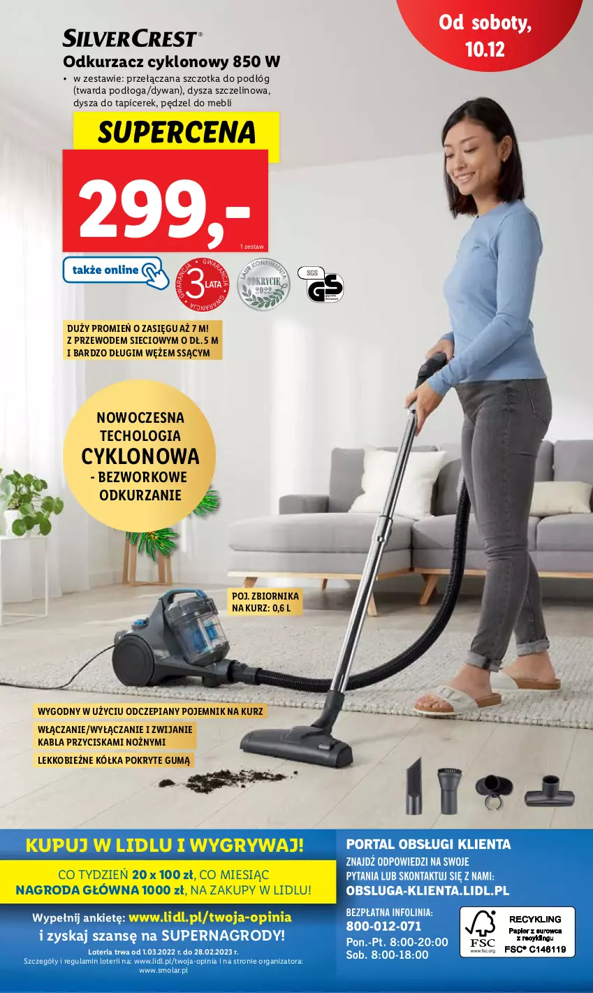 Gazetka promocyjna Lidl - GAZETKA - ważna 05.12 do 11.12.2022 - strona 61 - produkty: Dywan, Gry, Mola, Noż, Odkurzacz, Pojemnik, Szczotka