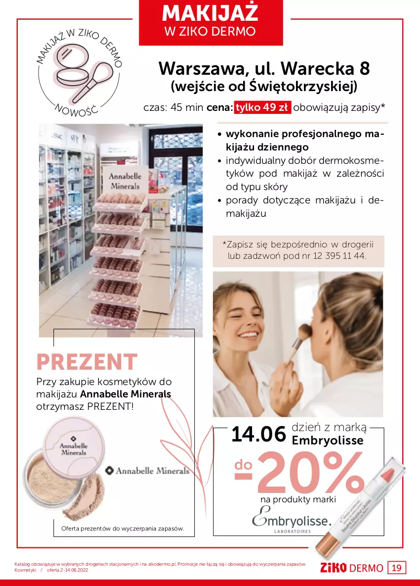 Gazetka promocyjna Ziko - 2-14.06.2022 - ważna 02.06 do 14.06.2022 - strona 19 - produkty: Bell, Embryolisse, Makijaż, Por