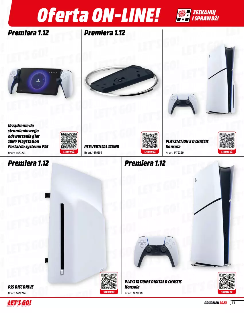 Gazetka promocyjna Media Markt - Gazetka Media Markt - ważna 01.12 do 31.12.2023 - strona 11 - produkty: Konsola, PlayStation, PlayStation 5, Por, Portal, Rum, Sony