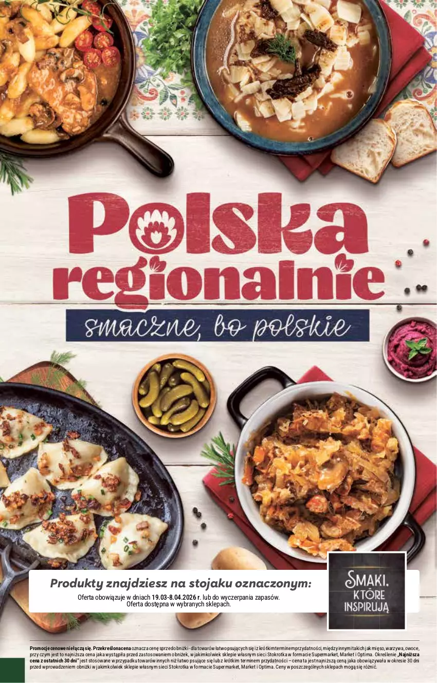 Gazetka promocyjna Stokrotka - Supermarket - ważna 26.03 do 01.04.2026 - strona 26 - produkty: Mięso, Optima, Owoce, Stojak, Warzywa