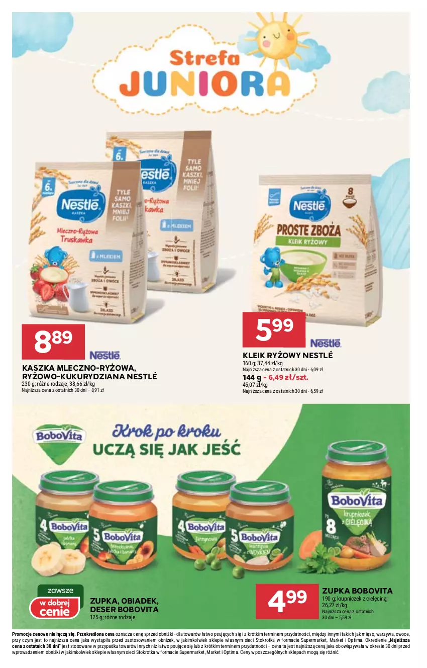 Gazetka promocyjna Stokrotka - Supermarket - ważna 26.03 do 01.04.2026 - strona 48 - produkty: BoboVita, Deser, Mięso, Nestlé, Optima, Owoce, Ryż, Ser, Warzywa