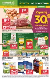 Gazetka promocyjna Stokrotka - Supermarket - Gazetka - ważna od 01.04 do 01.04.2026 - strona 1 - produkty: Lubella, Majonez, Cebula, Warzywa, Sok, JBL, Gra, 7up, Szynka wieprzowa, Sokołów, Bell, Jaja, Bonduelle, Winiary, Mirinda, Szynka, Pepsi, Optima, Farm Milk, Mąka, Owoce, Kiełbasa biała, Bella, Masło, Napój, Kiełbasa, Mięso, Groszek, Kukurydza, Fa