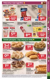Gazetka promocyjna Stokrotka - Supermarket - Gazetka - ważna od 01.04 do 01.04.2026 - strona 13 - produkty: Piec, Kurczak, Krakus, Warzywa, Sok, Ser, Gra, Parówki, Tarczyński, Optima, Bagietka, Bułka grahamka, Morliny, Pieczywo, Fanta, Owoce, Donut, Kiełbasa, Olewnik, Bułka, Mięso, Fa