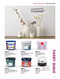 Gazetka promocyjna Castorama - Katalog Dekoracje 2021 - Gazetka - ważna od 31.12 do 31.12.2021 - strona 23 - produkty: Beckers, Gra, Telefon, Farba ceramiczna, Dekoral, Farba akrylowa, Dulux, Fa