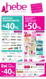 Gazetka promocyjna Hebe - Gazetka - Gazetka - ważna od 04.05 do 04.05.2022 - strona 1 - produkty: Higiena jamy ustnej, Płyn do płukania jamy ustnej, Listerine, Bielenda, Dezodorant, Maska do stóp, Karp, Wilkinson Sword, Płyn do płukania, Smoothie, Maska, Nivea