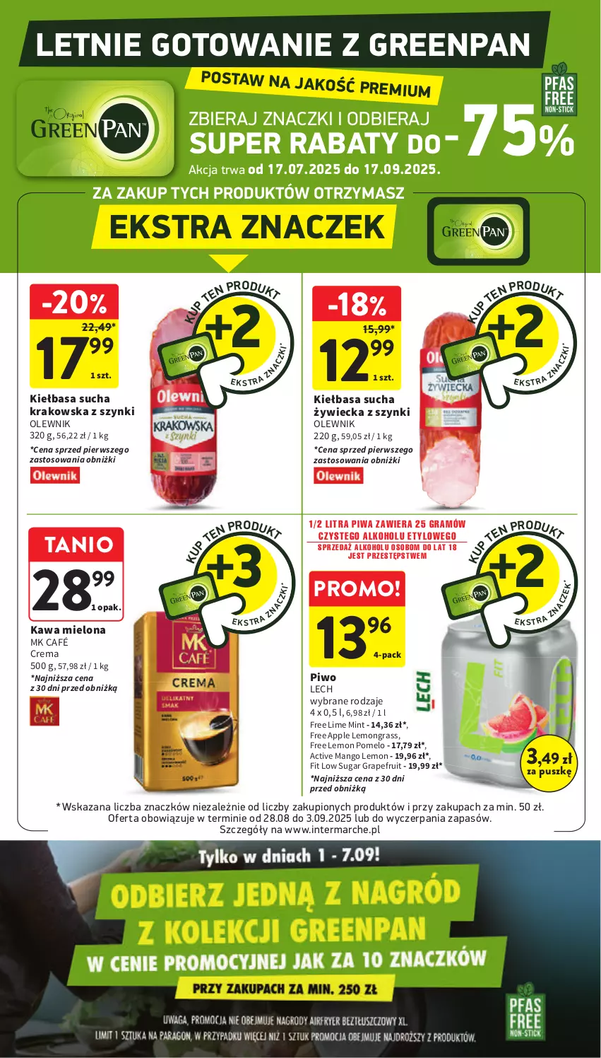 Gazetka promocyjna Intermarche - Gazetka Intermarche - ważna 28.08 do 03.09.2025 - strona 14 - produkty: Gra, Kawa, Kawa mielona, Kiełbasa, Mango, Olewnik, Piwa, Piwo, Pomelo