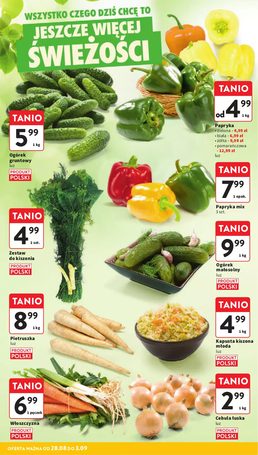 Gazetka promocyjna Intermarche - Gazetka Intermarche - ważna 28.08 do 03.09.2025 - strona 16 - produkty: Cebula, Grunt, Ogórek, Papryka, Pietruszka