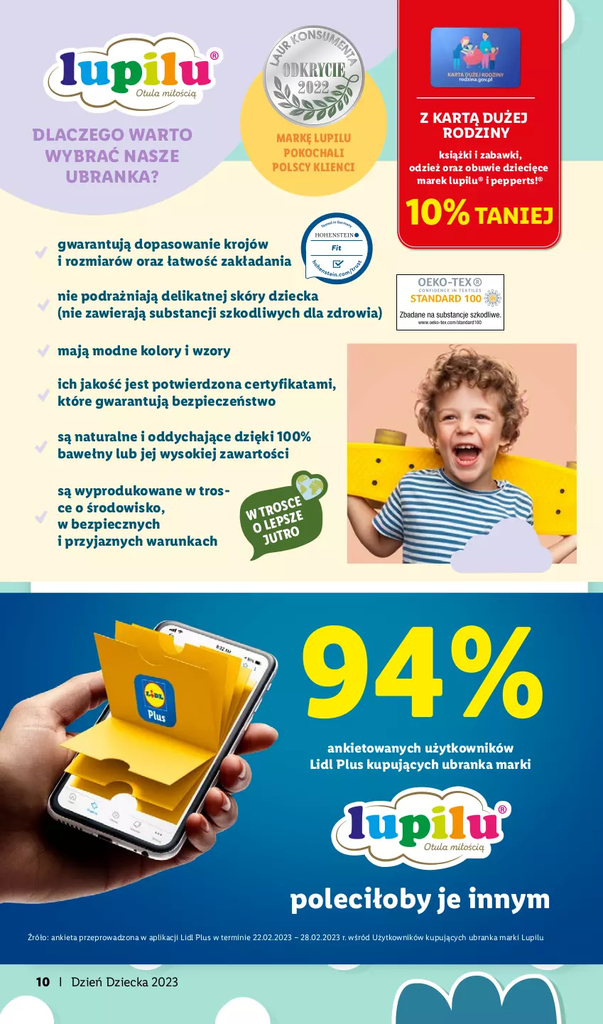 Gazetka promocyjna Lidl - KATALOG DZIEŃ DZIECKA - ważna 08.05 do 01.06.2023 - strona 10 - produkty: Dzieci, Koc, Obuwie, Piec, Sok