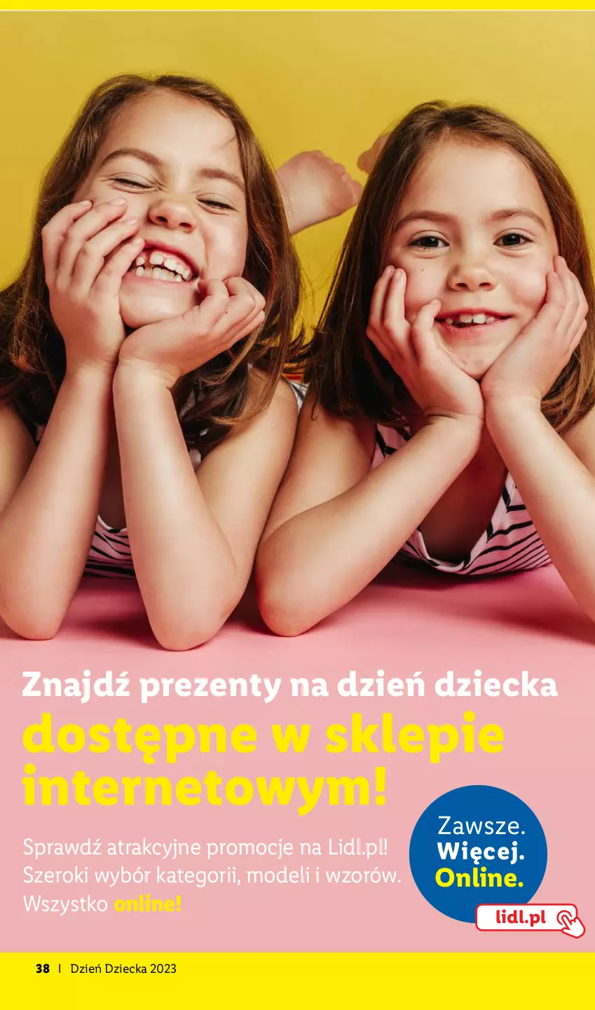 Gazetka promocyjna Lidl - KATALOG DZIEŃ DZIECKA - ważna 08.05 do 01.06.2023 - strona 38