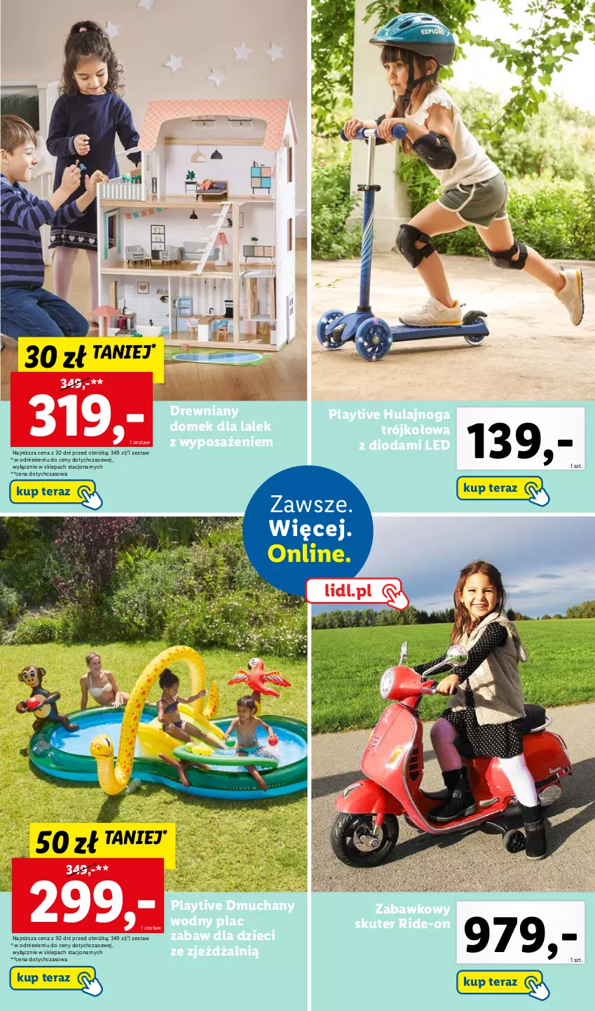 Gazetka promocyjna Lidl - KATALOG DZIEŃ DZIECKA - ważna 08.05 do 01.06.2023 - strona 44 - produkty: Domek dla lalek, Dzieci, Hulajnoga, Tera