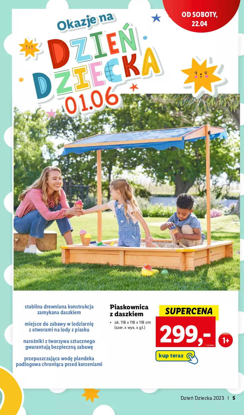 Gazetka promocyjna Lidl - KATALOG DZIEŃ DZIECKA - ważna 08.05 do 01.06.2023 - strona 5 - produkty: Lody, Narożnik, Piec, Tera