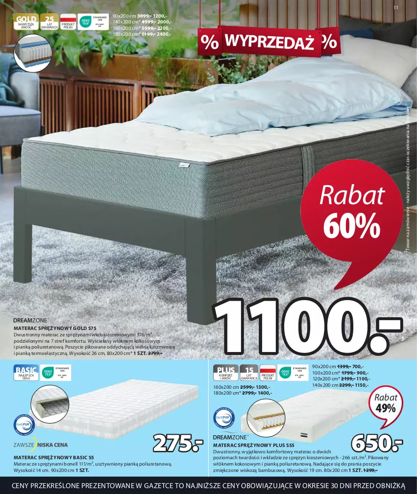 Gazetka promocyjna Jysk - Oferta tygodnia - ważna 26.07 do 29.08.2023 - strona 12 - produkty: Kokos, Materac, Materac sprężynowy, Sok, Tera