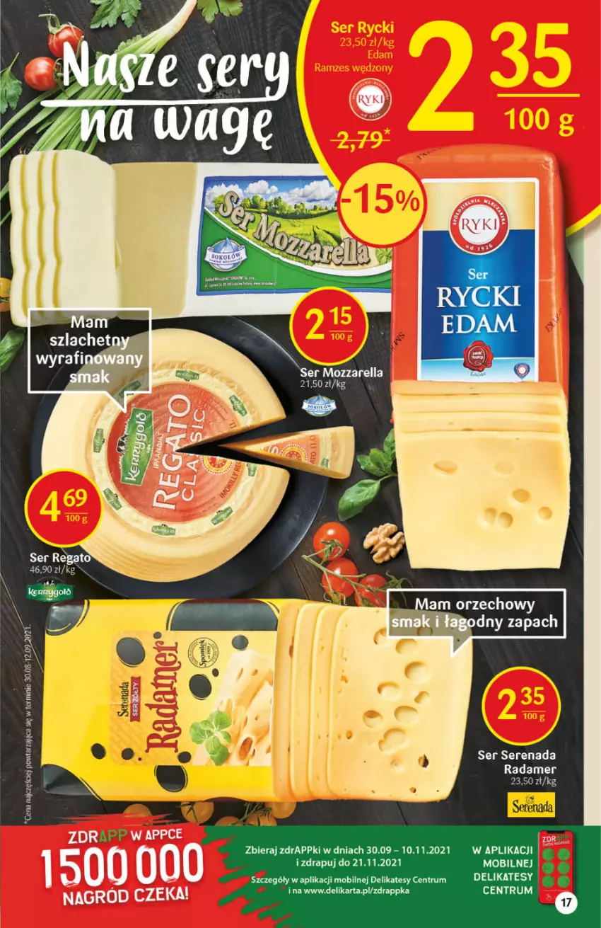 Gazetka promocyjna Delikatesy Centrum - Gazetka DC44 n. fresh - ważna 04.11 do 09.11.2021 - strona 17 - produkty: Mobil, Mozzarella, Radamer, Rum, Ser