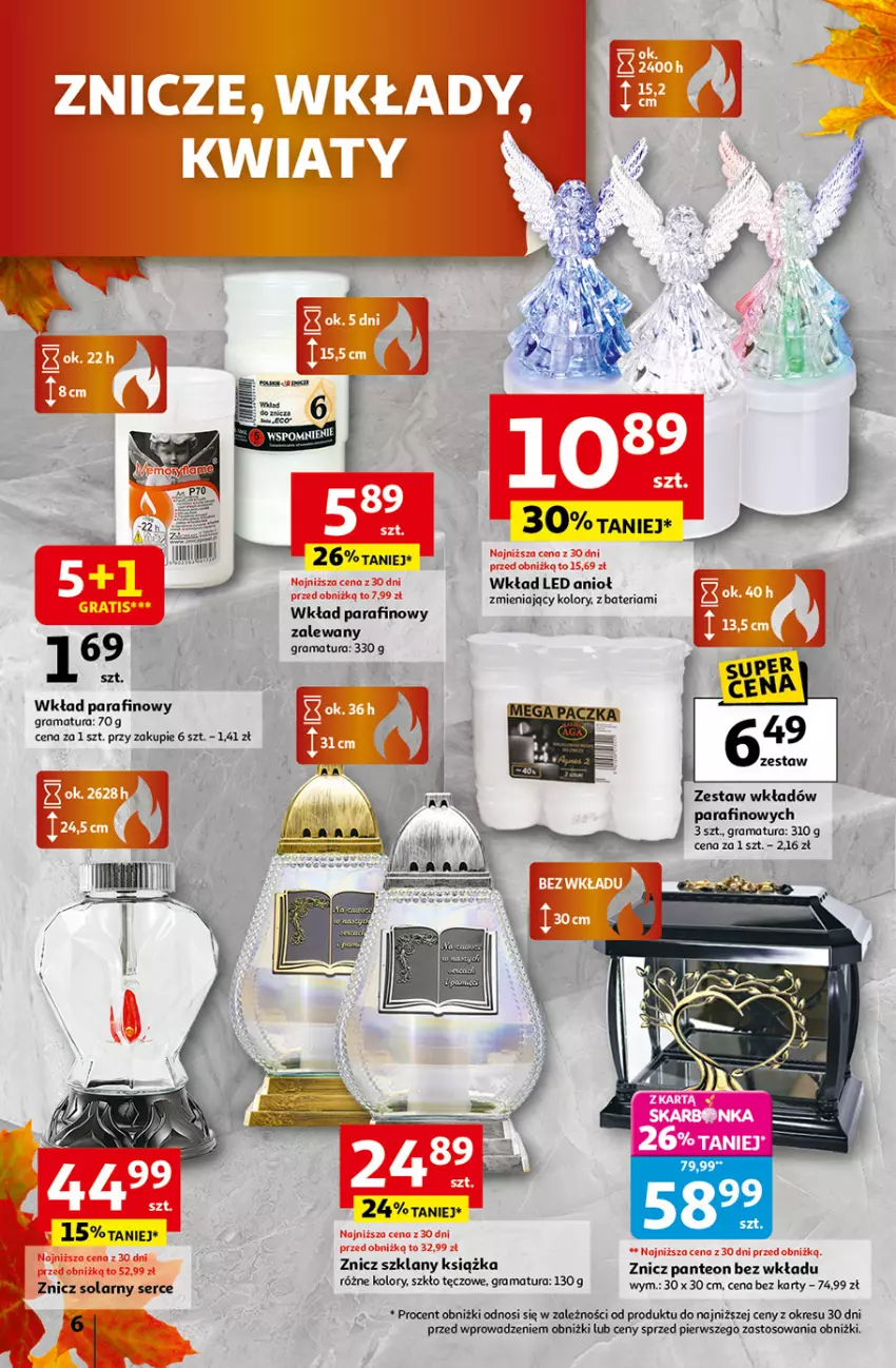 Gazetka promocyjna Auchan - Gazetka Wielkie przeboje cenowe Hipermarket Auchan - ważna 16.10 do 22.10.2025 - strona 6 - produkty: Bateria, Gra, Książka, Rama, Ser, Znicz