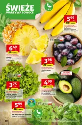 Gazetka promocyjna Auchan - Gazetka Wielkie przeboje cenowe Hipermarket Auchan - Gazetka - ważna od 22.10 do 22.10.2025 - strona 10 - produkty: Banany, Kolendra, Ananas, Sałat, Bazyl, Bazylia, Mięta