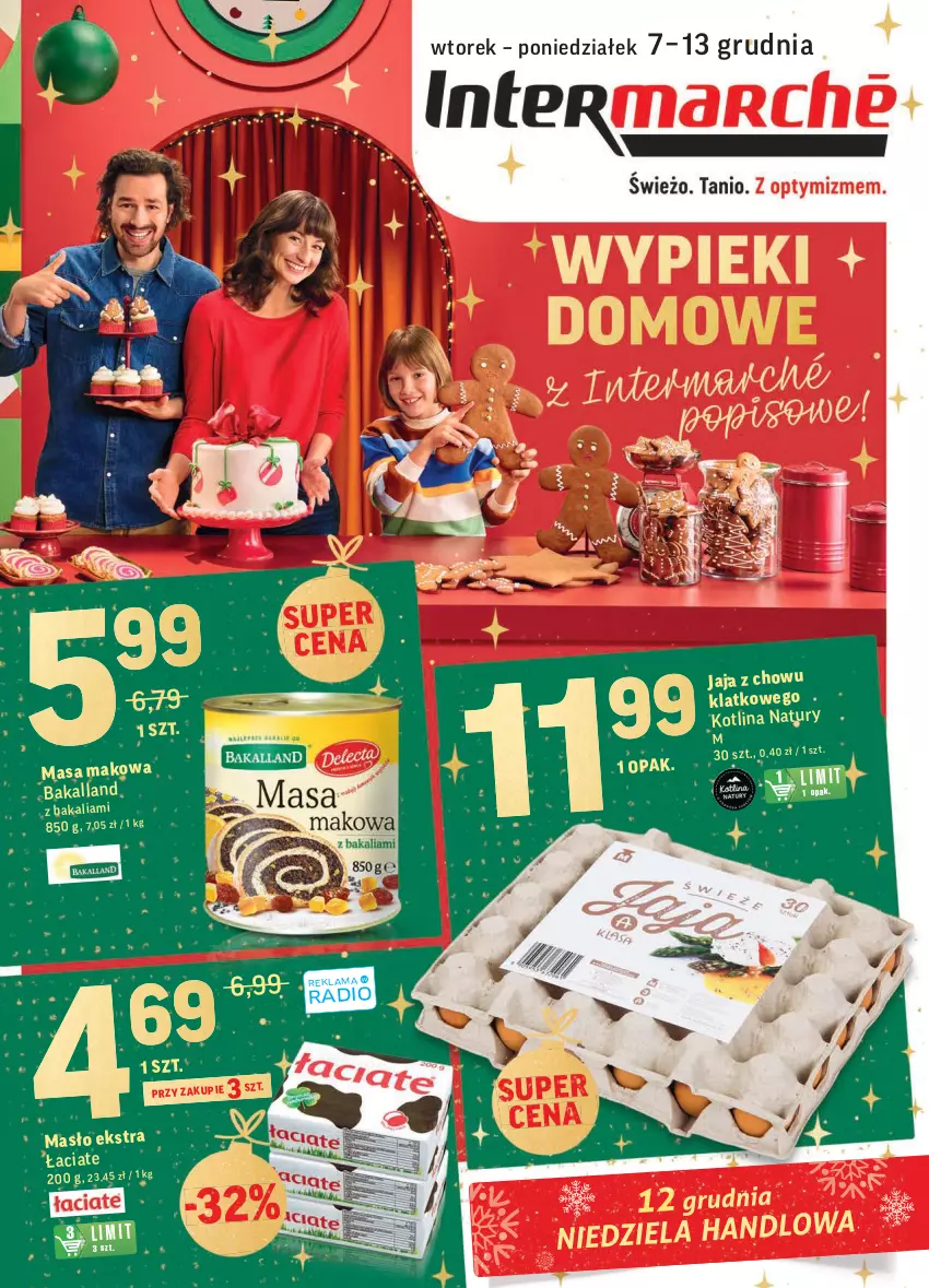 Gazetka promocyjna Intermarche - Gazetka promocyjna - ważna 07.12 do 13.12.2021 - strona 1 - produkty: Bakalland, Jaja, Kotlin