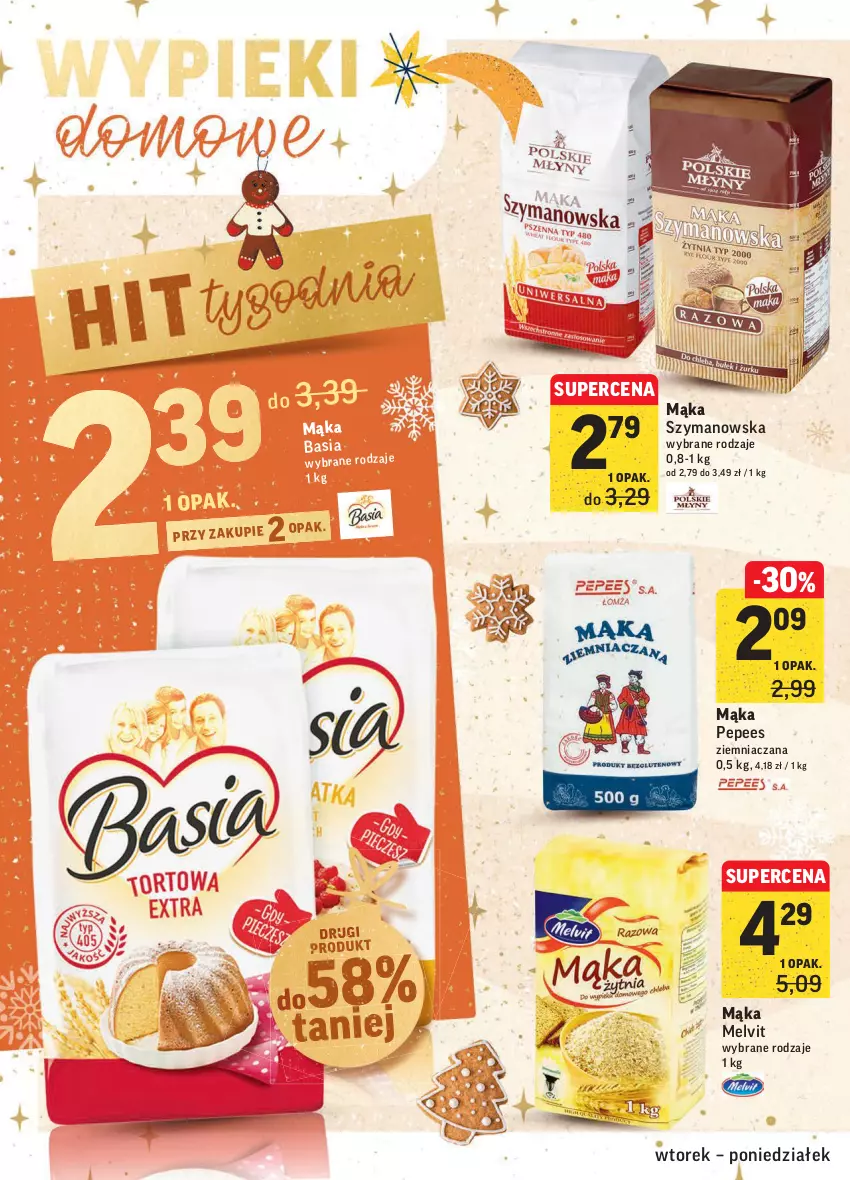 Gazetka promocyjna Intermarche - Gazetka promocyjna - ważna 07.12 do 13.12.2021 - strona 4 - produkty: Basia, EPEE, Mąka, Melvit