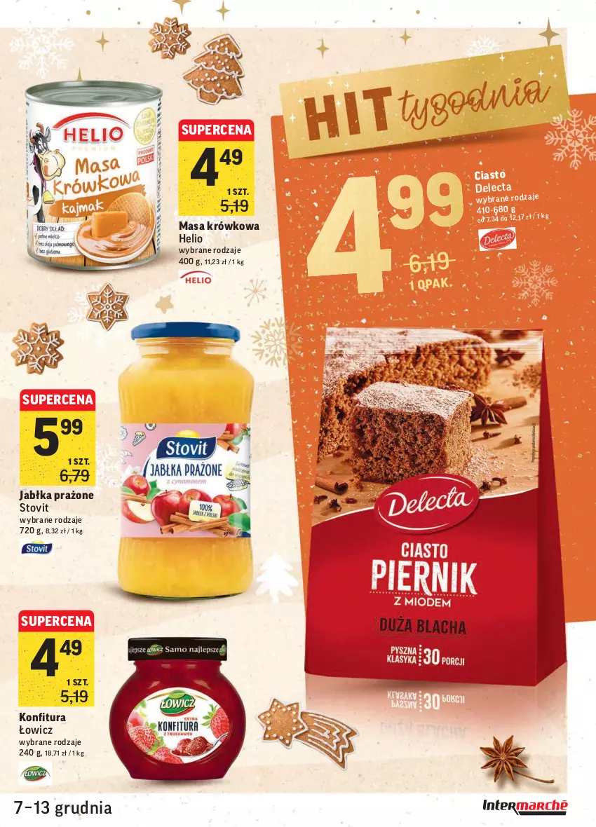 Gazetka promocyjna Intermarche - Gazetka promocyjna - ważna 07.12 do 13.12.2021 - strona 5 - produkty: Helio, Jabłka, Jabłka prażone, Konfitura, Masa krówkowa