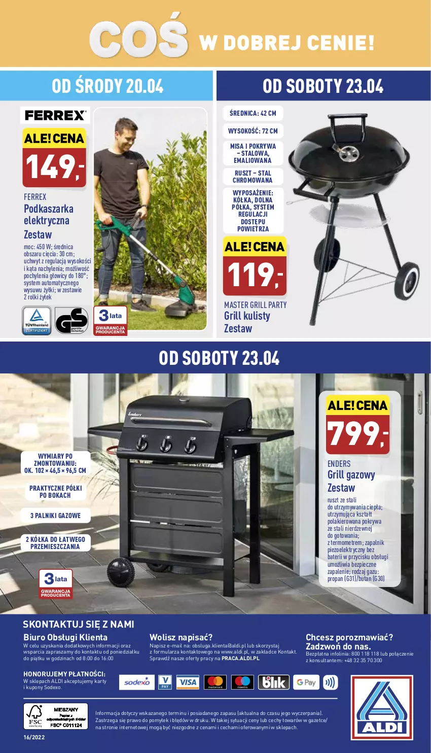 Gazetka promocyjna Aldi - Katalog spożywczy - ważna 19.04 do 24.04.2022 - strona 28 - produkty: Biuro, Grill, Grill gazowy, Kasza, Lakier, O nas, Piec, Pokrywa, Półka, Por, Rolki, Sok, Termometr