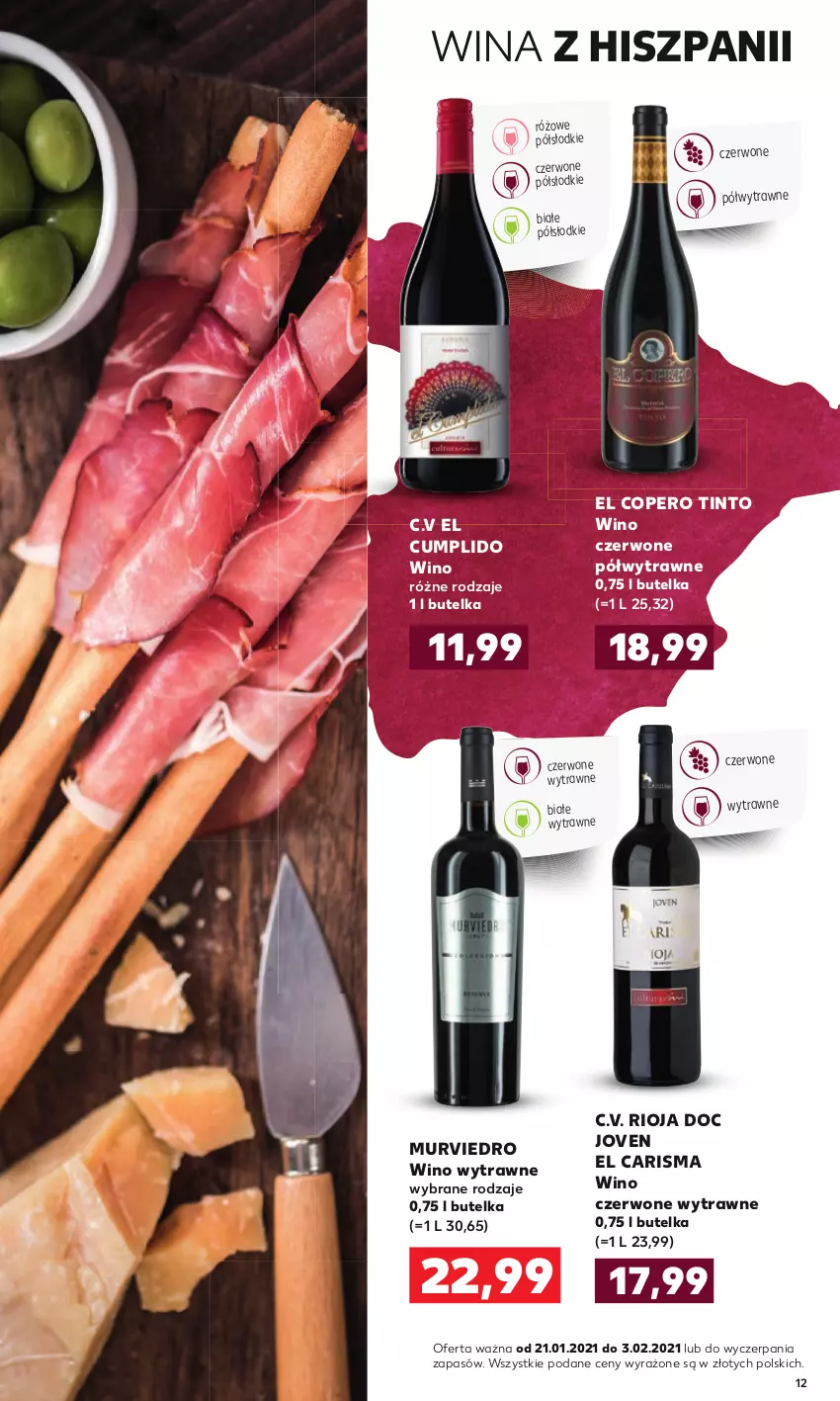 Gazetka promocyjna Kaufland - Barek - ważna 21.01 do 03.02.2021 - strona 12 - produkty: Rioja, Wino, Wino czerwone