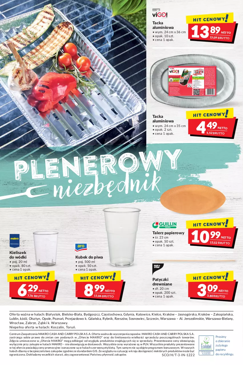 Gazetka promocyjna Makro - [Oferta specjalna] Letnie grillowanie - ważna 31.05 do 13.06.2022 - strona 5 - produkty: Gra, Kieliszek, Kosz, Kubek, Papier, Piec, Piwa, Rum, Sos, Szal, Talerz, Talerz papierowy