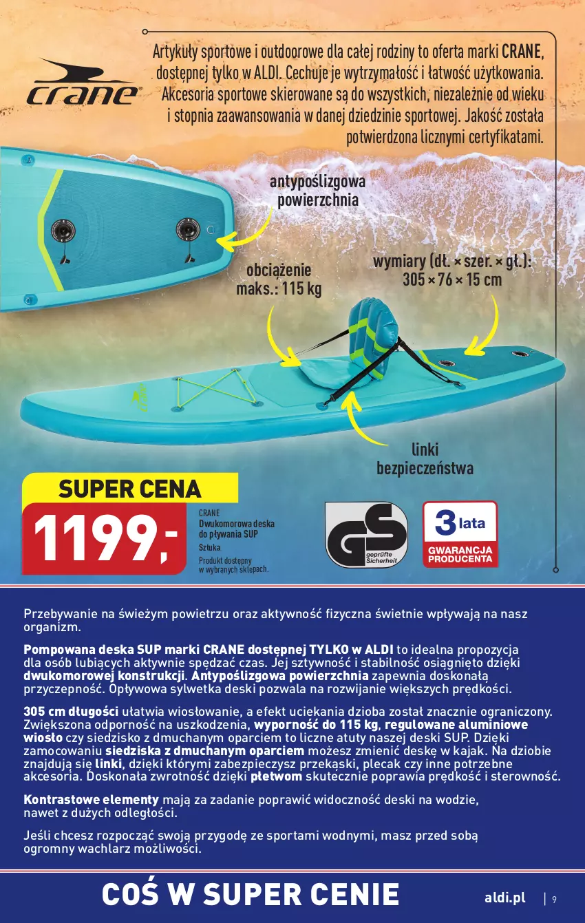 Gazetka promocyjna Aldi - ALDI ma to COŚ - ważna 24.05 do 27.05.2023 - strona 9 - produkty: Gra, Piec, Plecak, Por, Siedzisko, Sport, Top