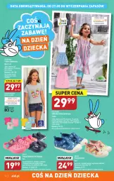 Gazetka promocyjna Aldi - ALDI ma to COŚ - Gazetka - ważna od 27.05 do 27.05.2023 - strona 12 - produkty: Buty, T-shirt, Pasek, Wełna, Clogsy, Dzieci, Pocopiano, Sukienka