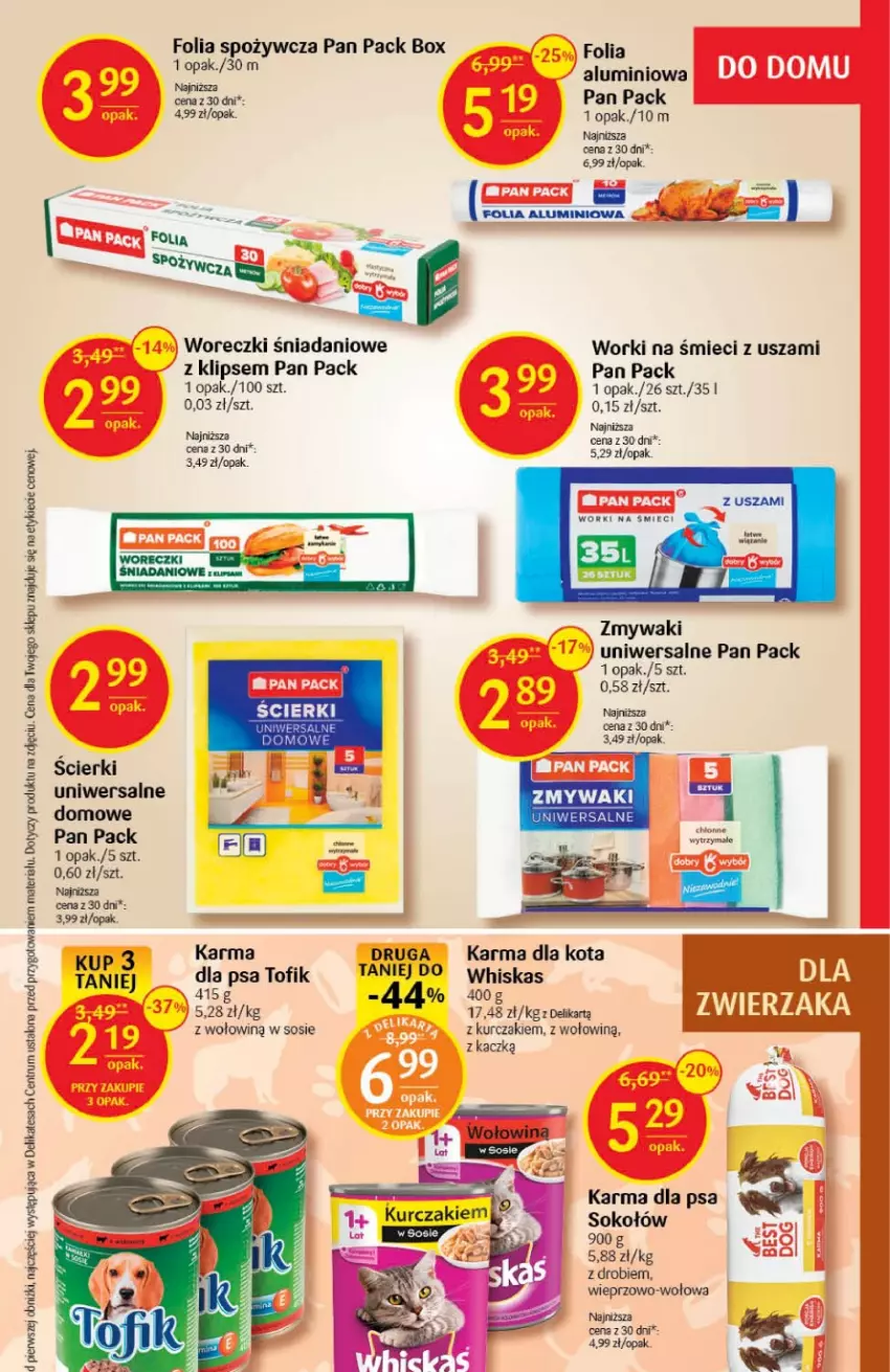 Gazetka promocyjna Delikatesy Centrum - Gazetka DC03 - ważna 19.01 do 25.01.2023 - strona 31 - produkty: Danio, Folia aluminiowa, Kurczak, Rum, Sok, Sokołów, Sos, Whiskas, Worki na śmiec, Worki na śmieci