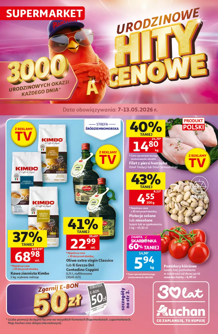 Gazetka promocyjna Auchan - Gazetka 30 Lat Supermarket Auchan - ważna 07.05 do 13.05.2026 - strona 1 - produkty: Fa