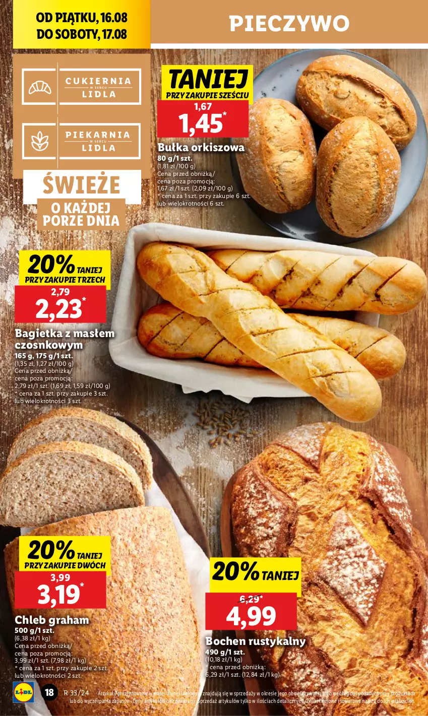 Gazetka promocyjna Lidl - GAZETKA - ważna 16.08 do 17.08.2024 - strona 22 - produkty: Bagietka, Bułka, Chleb, Gra, Piec, Pieczywo, Por, Rust