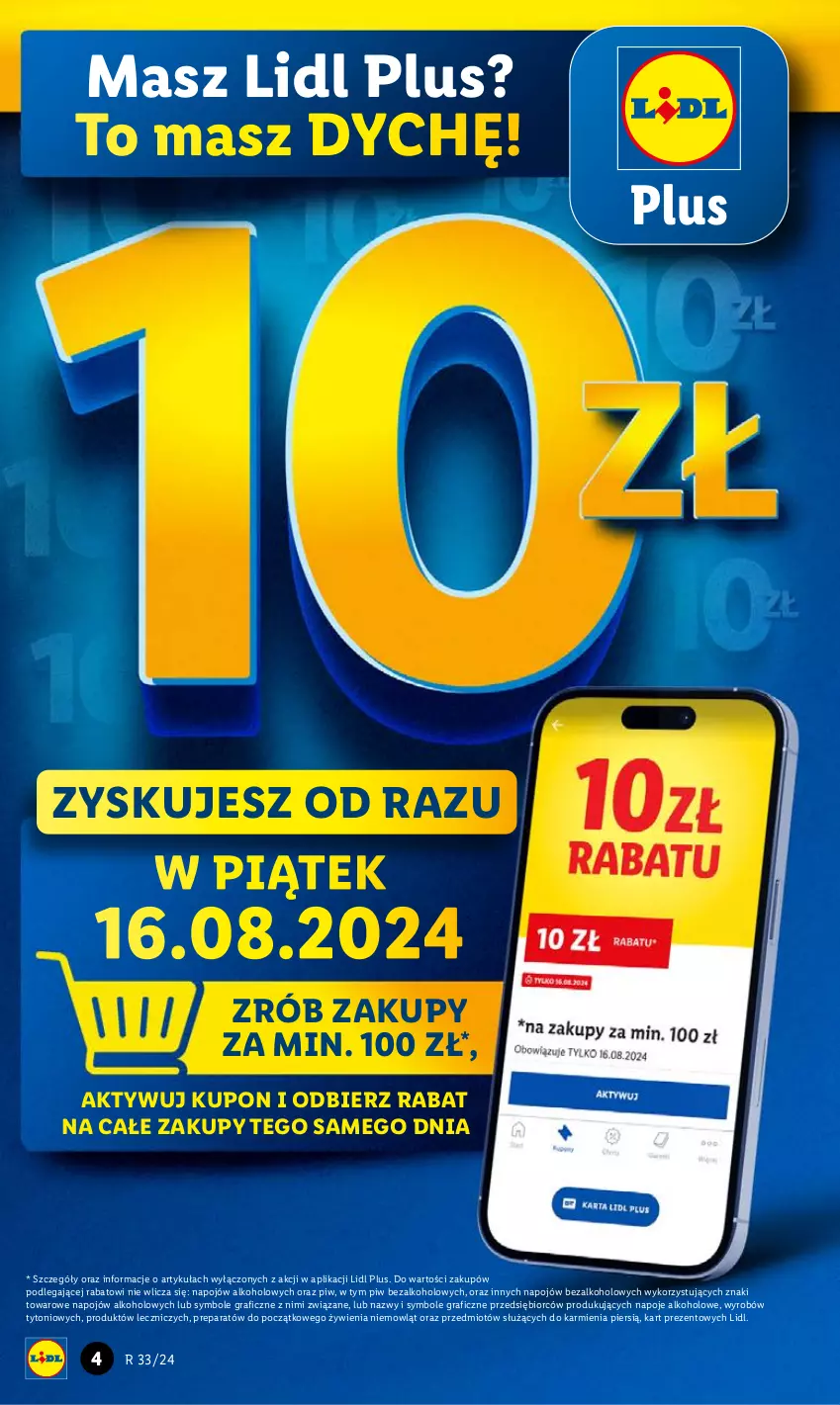 Gazetka promocyjna Lidl - GAZETKA - ważna 16.08 do 17.08.2024 - strona 4 - produkty: Gra, Karmi, Napoje, Znicz