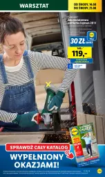 Gazetka promocyjna Lidl - GAZETKA - Gazetka - ważna od 17.08 do 17.08.2024 - strona 15 - produkty: Parkside, Szlifierka kątowa, Szlifierka, Akumulator