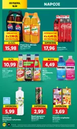 Gazetka promocyjna Lidl - GAZETKA - Gazetka - ważna od 17.08 do 17.08.2024 - strona 28 - produkty: Sok, Por, 7up, Lemoniada, Mirinda, Coca-Cola, Napoje, Pepsi, Sok jabłkowy, Napój gazowany, Smoothie, Oshee, Woda, Napój, Nektar, Magnez, Hortex