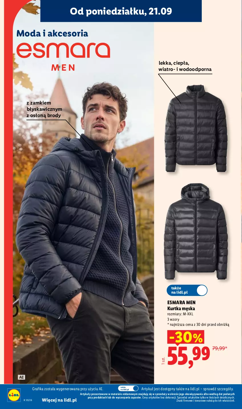 Gazetka promocyjna Lidl - Gazetka ważna od 21.09. do 23.09 - ważna 21.09 do 23.09.2026 - strona 30 - produkty: Gra, Grafika, Kurtka, Moda, Por