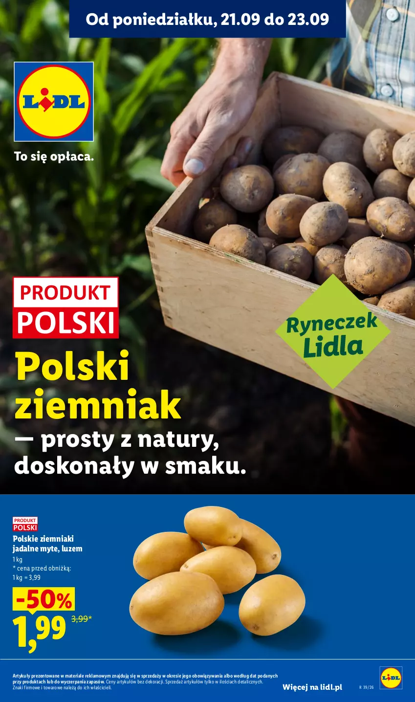 Gazetka promocyjna Lidl - Gazetka ważna od 21.09. do 23.09 - ważna 21.09 do 23.09.2026 - strona 35 - produkty: Ziemniaki