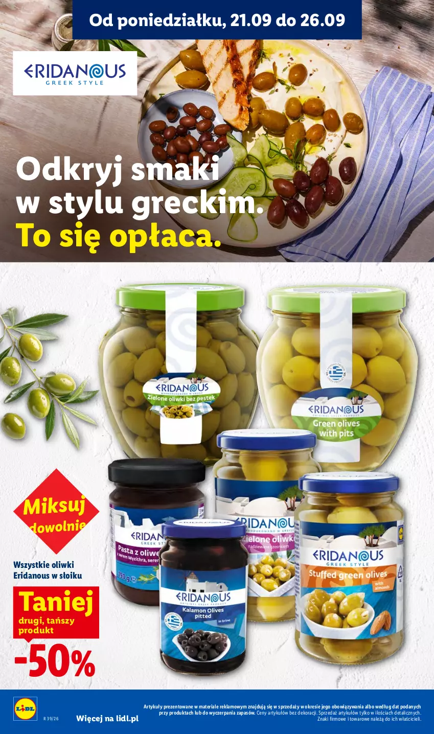 Gazetka promocyjna Lidl - Gazetka ważna od 21.09. do 23.09 - ważna 21.09 do 23.09.2026 - strona 40 - produkty: Oliwki