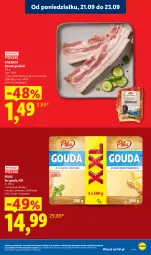 Gazetka promocyjna Lidl - Gazetka ważna od 21.09. do 23.09 - Gazetka - ważna od 23.09 do 23.09.2026 - strona 15 - produkty: Ser, Pilos, Boczek, Kabanos, Gouda