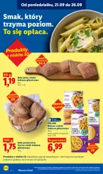 Gazetka promocyjna Lidl - Gazetka ważna od 21.09. do 23.09 - Gazetka - ważna od 23.09 do 23.09.2026 - strona 52 - produkty: Makaron, Top, Penne, Spaghetti, Bułka