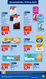 Gazetka promocyjna Lidl - Gazetka ważna od 21.09. do 23.09 - Gazetka - ważna od 23.09 do 23.09.2026 - strona 55 - produkty: Ciastka, Kawa, Tago, Sanki, Czekolada, Rurki