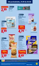 Gazetka promocyjna Lidl - Gazetka ważna od 21.09. do 23.09 - Gazetka - ważna od 23.09 do 23.09.2026 - strona 57 - produkty: Pur, Migdały, Orzechy w czekoladzie, Tonik, Baton, LG