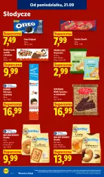 Gazetka promocyjna Lidl - Gazetka ważna od 21.09. do 23.09 - Gazetka - ważna od 23.09 do 23.09.2026 - strona 68 - produkty: Ciastka, Gin, Wafle, Oreo, Kinder