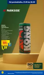 Gazetka promocyjna Lidl - Gazetka ważna od 21.09. do 23.09 - Gazetka - ważna od 23.09 do 23.09.2026 - strona 82 - produkty: Parkside, Napój energetyczny, Napój