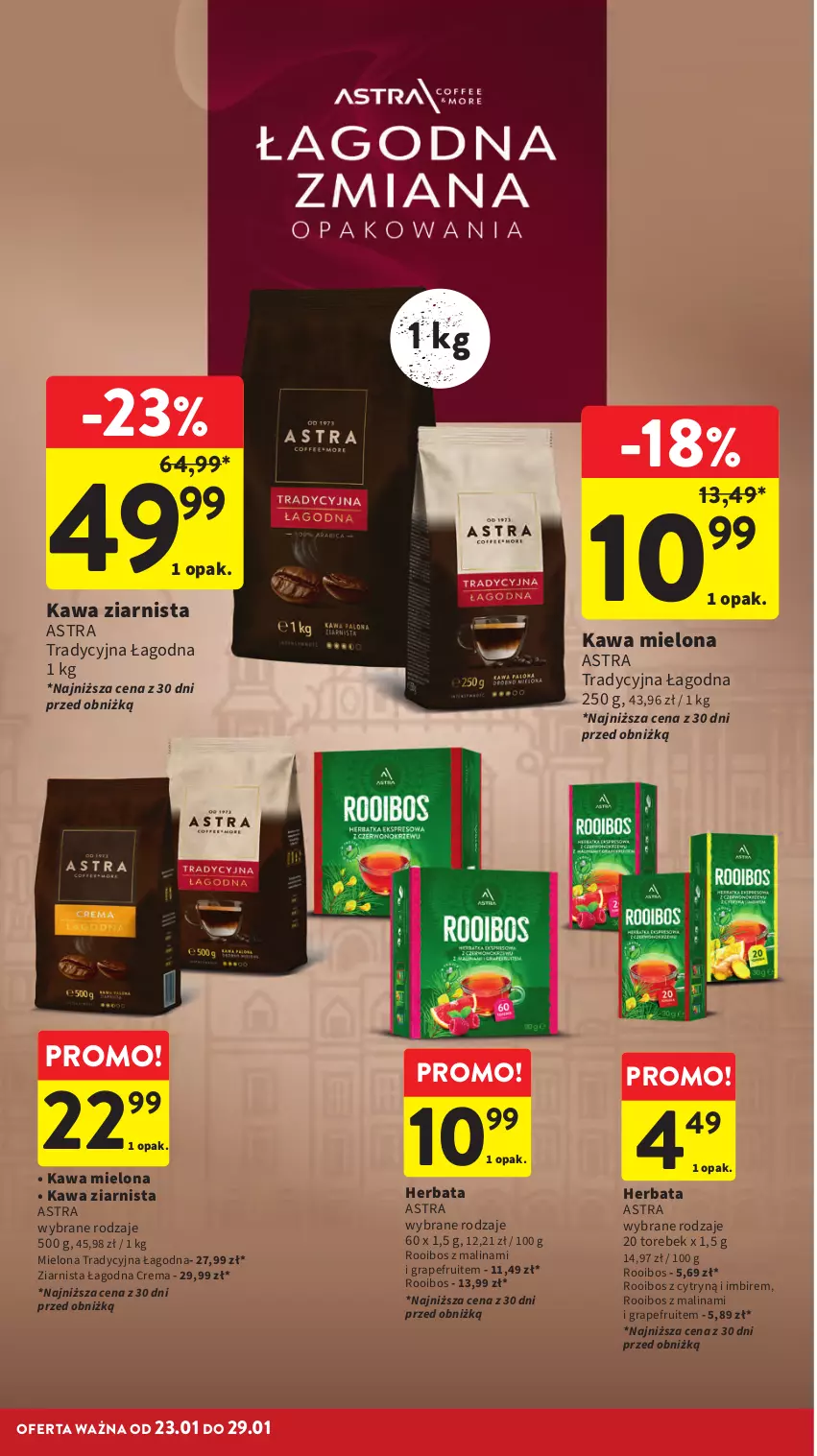 Gazetka promocyjna Intermarche - Gazetka Intermarche - ważna 23.01 do 29.01.2025 - strona 20 - produkty: Gra, Herbata, Imbir, Kawa, Kawa mielona, Kawa ziarnista