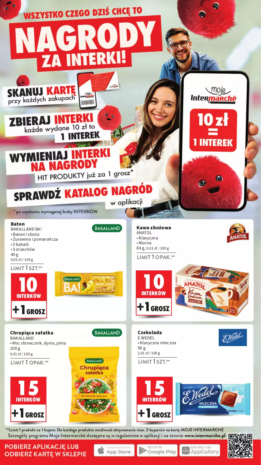 Gazetka promocyjna Intermarche - Gazetka Intermarche - ważna 23.01 do 29.01.2025 - strona 29 - produkty: Ba!, Bakalland, Baton, Czekolada, Gra, Kawa, Kawa zbożowa, Sałat, Sałatka