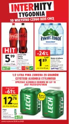 Gazetka promocyjna Intermarche - Gazetka Intermarche - Gazetka - ważna od 29.01 do 29.01.2025 - strona 6 - produkty: Piwa, Piwo, Gra, Coca-Cola, LANA, Fanta, Woda, Sprite, Lech Premium, Fa