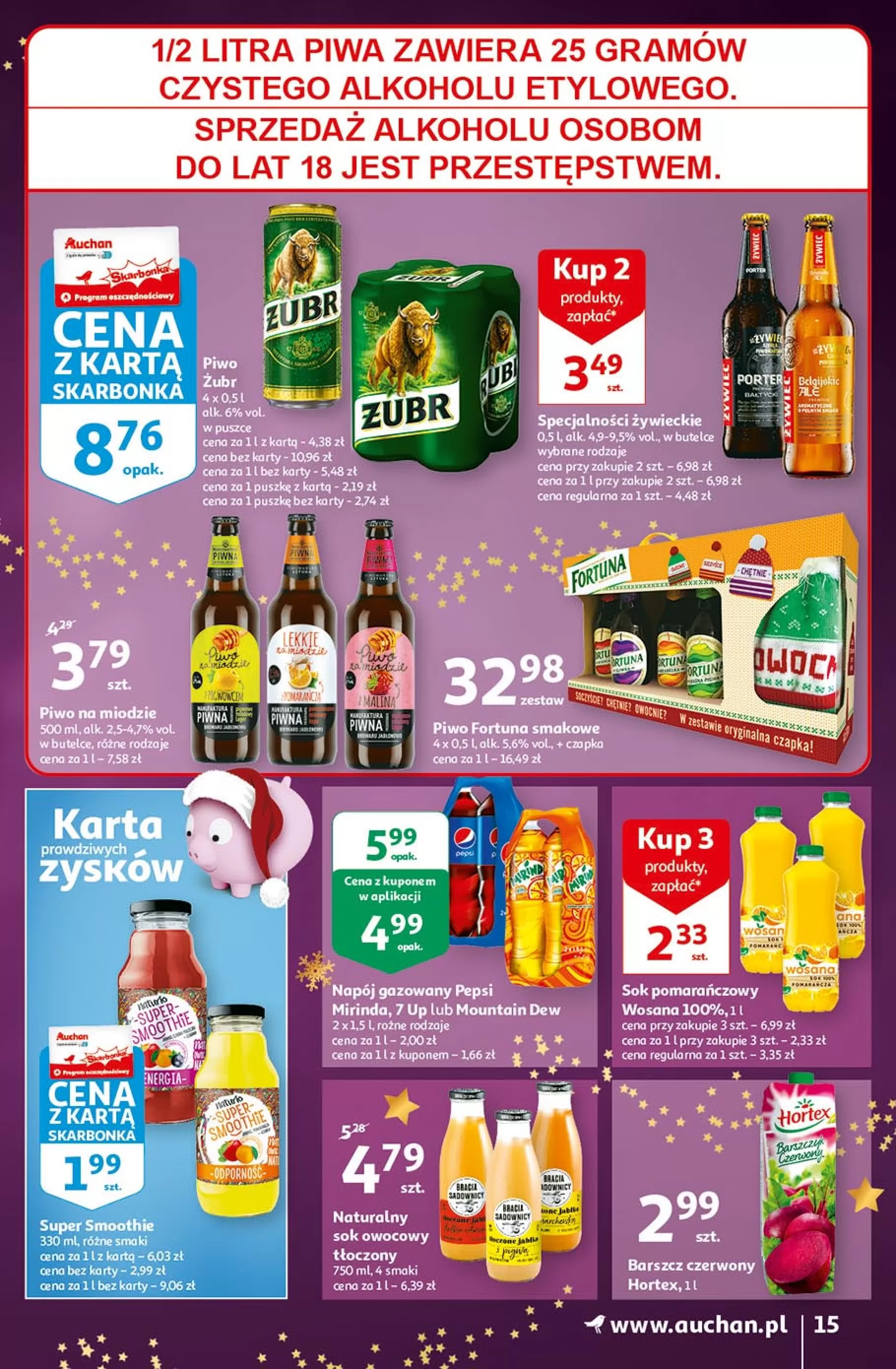 Gazetka promocyjna Auchan - Magia Mikołajkowa - ważna 03.12 do 09.12.2020 - strona 15