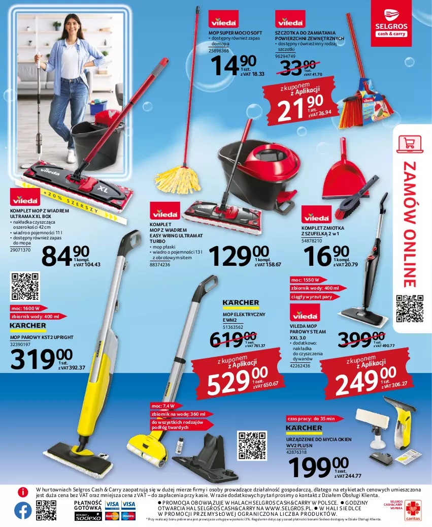 Gazetka promocyjna Selgros - Katalog Sprzątanie - ważna 03.11 do 16.11.2022 - strona 11 - produkty: Dywan, Gra, LG, Mop, Mop parowy, Rama, Sok, Szczotka, Vileda, Wiadro