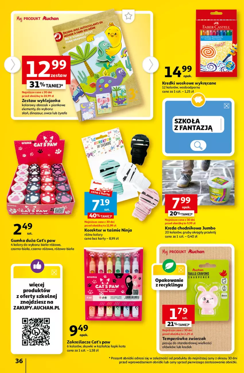 Gazetka promocyjna Auchan - Gazetka Tanie Zakupy Hipermarket Auchan - ważna 27.07 do 02.08.2023 - strona 36 - produkty: Chodnik, Dinozaur, Fa, Fanta, Klej, Obraz, Por