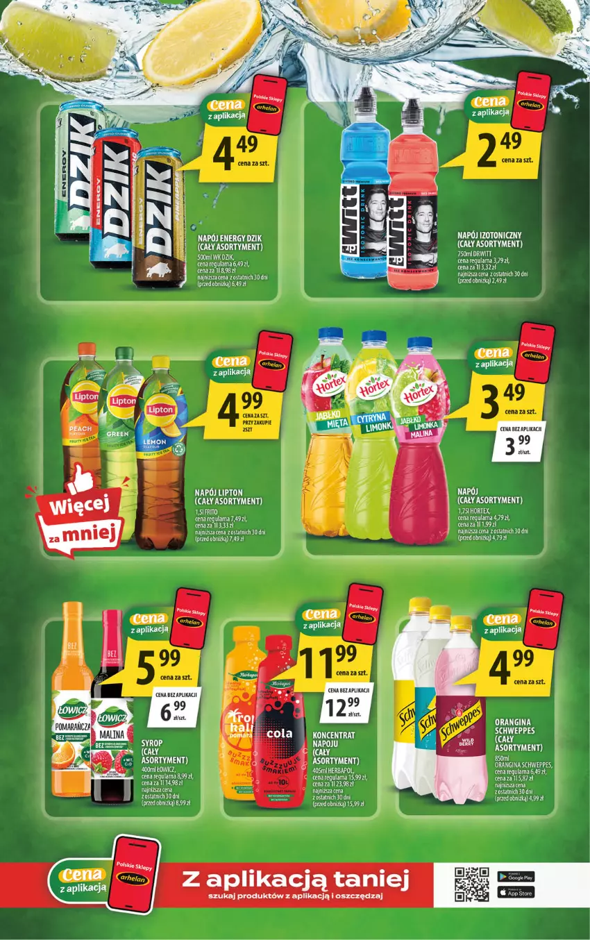 Gazetka promocyjna Arhelan - Gazetka - ważna 28.08 do 06.09.2026 - strona 15 - produkty: Fa, Gin, Herbapol, LANA, LG, Lipton, Napój, Schweppes