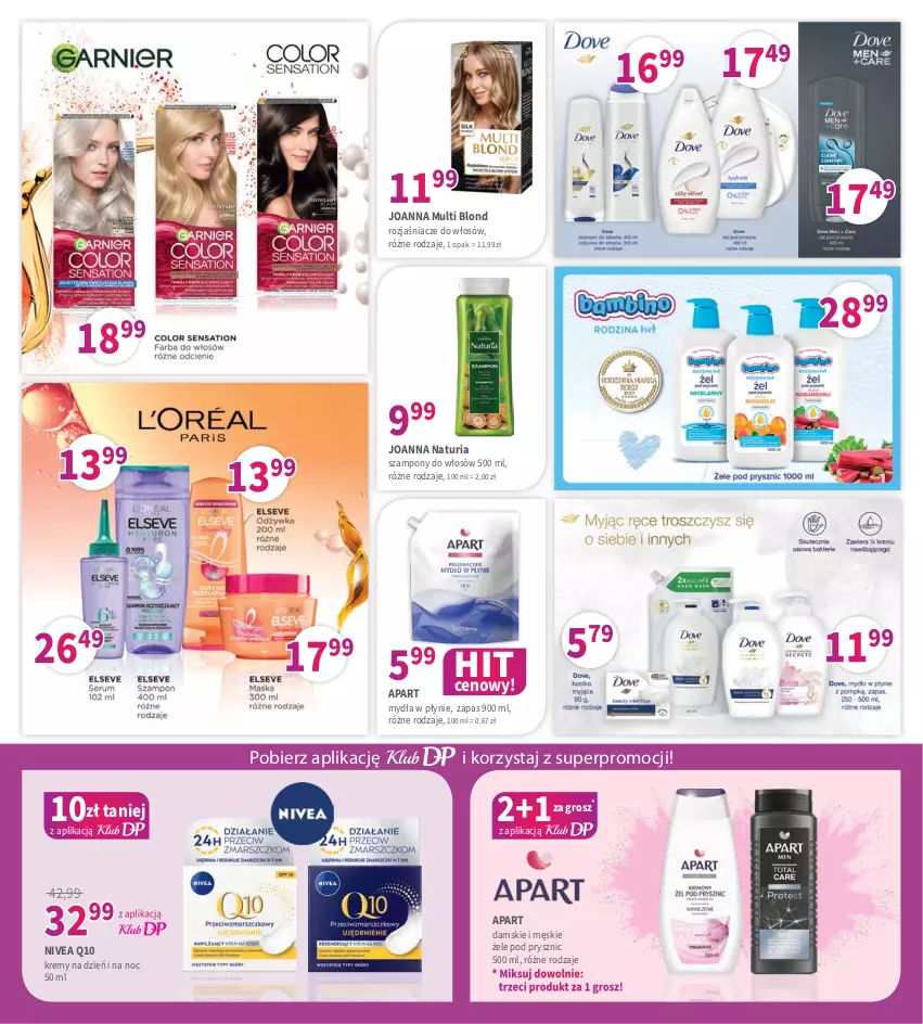 Gazetka promocyjna Drogerie Polskie - Gazetka - ważna 08.03 do 31.03.2024 - strona 5 - produkty: Joanna, Nivea, Nivea Q10, Szampon